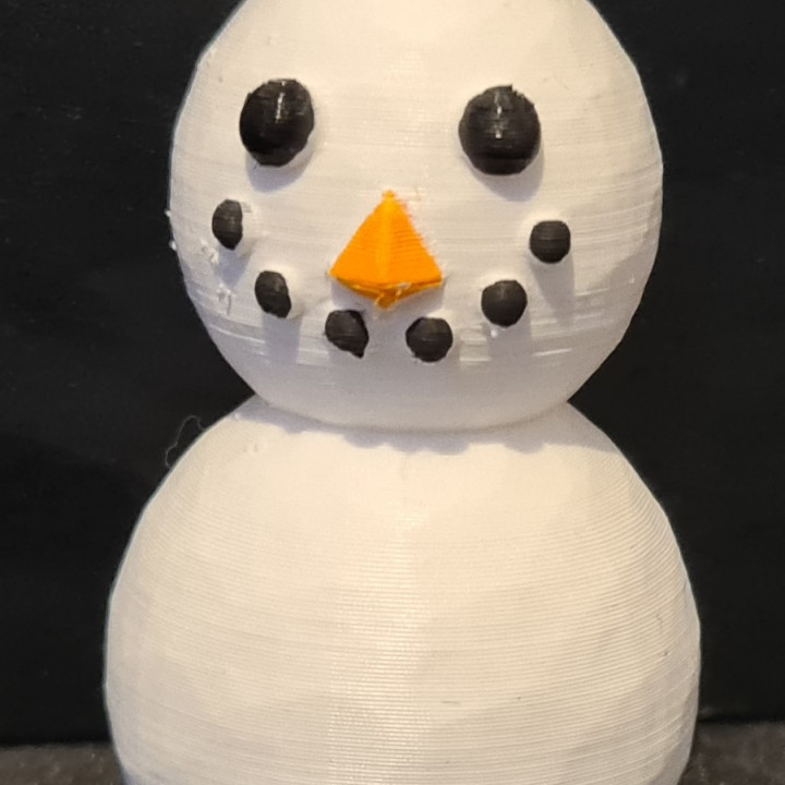 Animal Crossing Snowboy Christmas Ornament (Low Poly and Smooth)