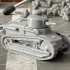 FT17 with 2 turrets & pilot - French army WW2 - 28mm for wargame print image