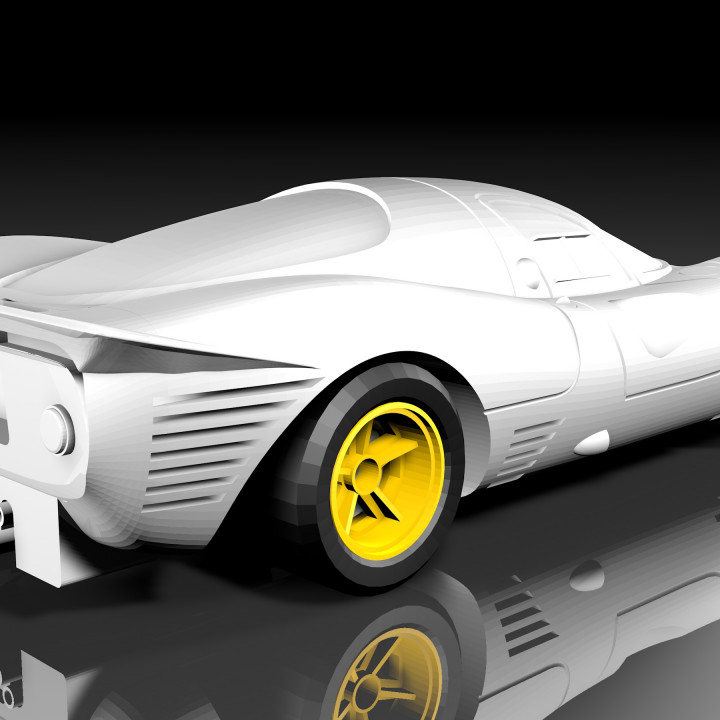 studio di modellazione e stampa 3D su Ferrari 412P 1967