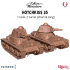 Hotchkiss with 2 turrets - French army WW2 - 28mm for wargame image
