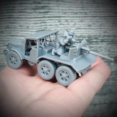 Picture of print of Laffly with 47mm gun - French army WW2 - 28mm for wargame