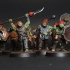 Orc Thugs - Spears, Archers, Shields, Slashers and Command 28 minis set print image