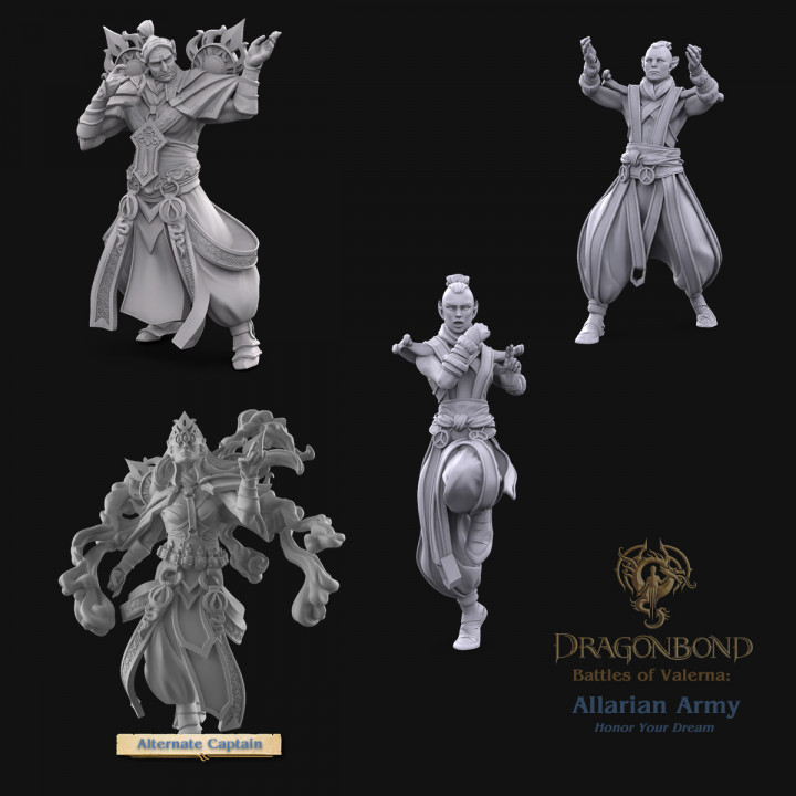 3D Printable Allarian Dreamshaper Caster from Dragonbond Wargame by Draco  Studios