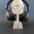Mandalorian Helmet Headphones Stand print image