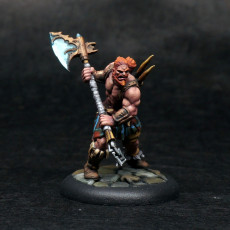 Picture of print of Axe Barbarian [Professionally Pre-Supported]