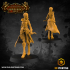 Level Up Rogue - Female (3x modular 32mm scale miniatures) PRESUPPORTED image