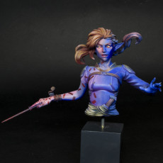 Picture of print of Vaelia Arra, sorcerer bust pre-supported This print has been uploaded by Kara Nash