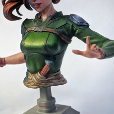 Picture of print of Vaelia Arra, sorcerer bust pre-supported