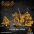 Level Up Ranger- Male (3x modular 32mm scale miniatures) PRESUPPORTED image