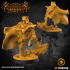 Level Up Ranger- Male (3x modular 32mm scale miniatures) PRESUPPORTED image