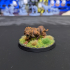 Sabre toothed Tiger (32mm scale presupported miniature) print image