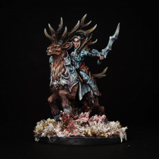 Picture of print of Sylvan Stag Riders - 3 Modular Units with mounts