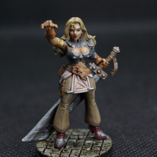 Picture of print of margie - Female wizard- 32mm - DnD
