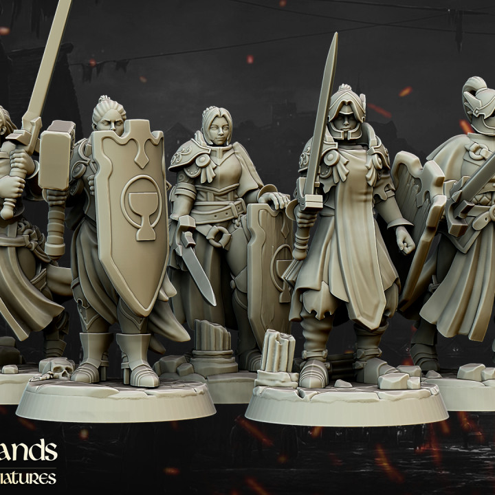 $12.00Warriors of the Lady Core Unit - Highlands Miniatures