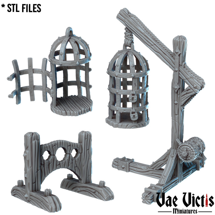 $4.00Cages, gibbet, and pillory