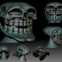 Homo Trollus Faceus - around 21 century A.D. Troll Face Skull 3D printable image