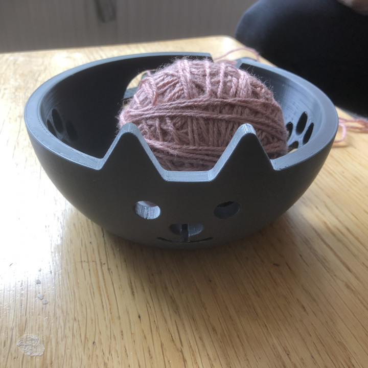 Knitting Bowl Wool Holder with Removable Lid