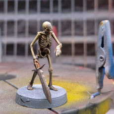 Picture of print of Undead Skeleton Swordsmen - Tabletop Miniature (Pre-Supported)