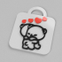 Emoji bear keychain image