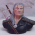 Geralt of Rivia / the Witcher bust / Henry Cavill print image