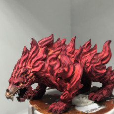 Picture of print of Fire Bear - Elemental Creature - PRE SUPPORTED - D&D - 32mm scale This print has been uploaded by Carlisle Gauvin