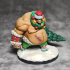 Christmas Ogre Miniature - pre-supported print image
