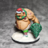 Christmas Ogre Miniature - pre-supported print image