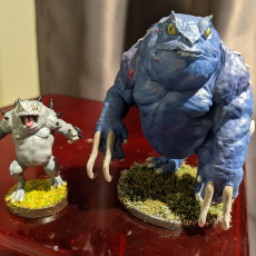 Picture of print of Slaad (Blue)  - Tabletop Miniature (Pre-Supported)  - Tabletop Miniature