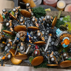 Picture of print of Kingdom of Talarius - Light Infantry (10  x 32 minis + Casualty)