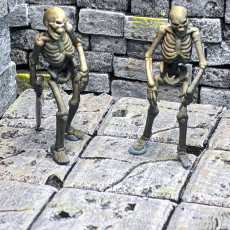Picture of print of Undead Skeleton Mob - Tabletop Miniatures (Pre-Supported)
