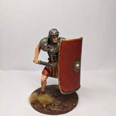 Picture of print of Roman Praetorian Guard 1st-2nd C. A.C. in action