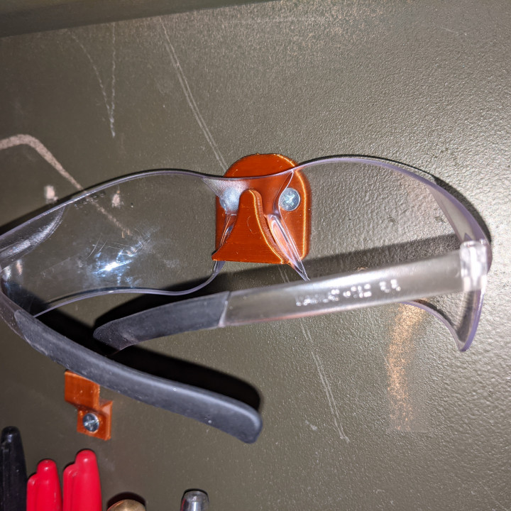 Wall Mount Safety Glasses Holder