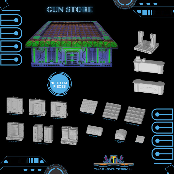 Cyberglow City Cyberpunk Gun Store OpenLOCK's Cover