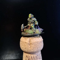 Picture of print of Nikta Warrior with a Warhammer - Pose 2 – 3D printable miniature – STL file