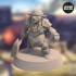 Nikta Warrior with a Warhammer - Pose 2 – 3D printable miniature – STL file image
