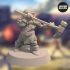 Nikta Warrior with a Warhammer - Pose 3 – 3D printable miniature – STL file image