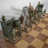 WW1 steampunk chess game, German side image
