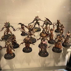 Picture of print of Wracked Warriors With Acolyte Leader - Cursed Elves