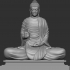 Sitting Buddha 3D print model image