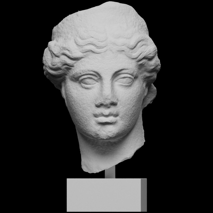 A Greek Marble Head of a Goddess