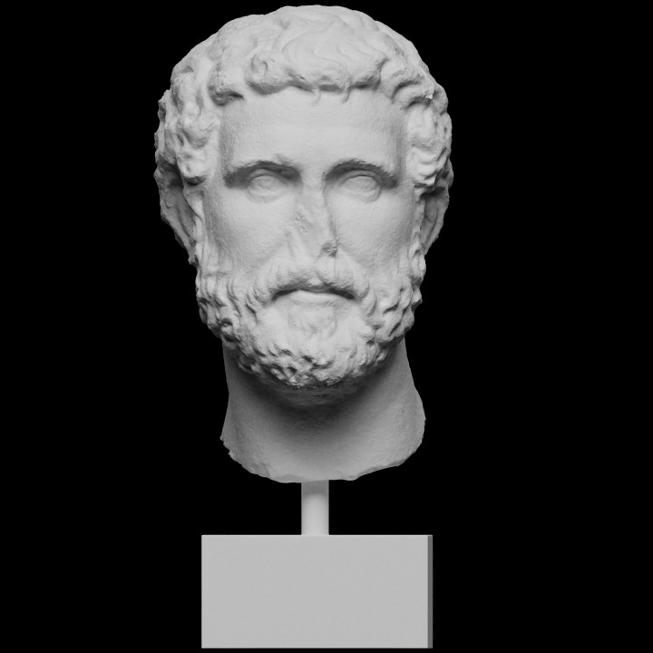 Roman marble head of a man