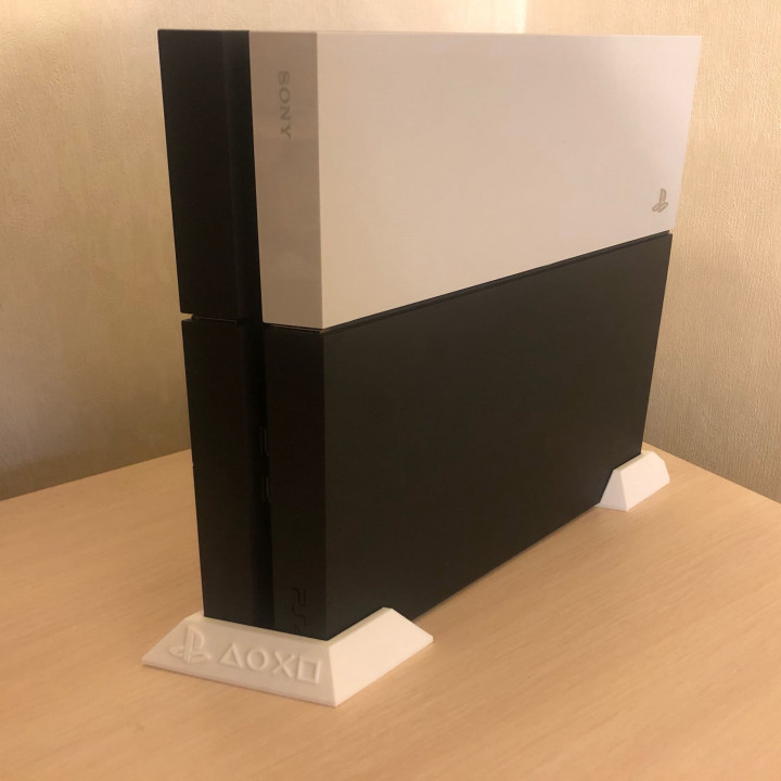 STL file PS4 SLIM vertical stand 🎲・3D print design to download・Cults