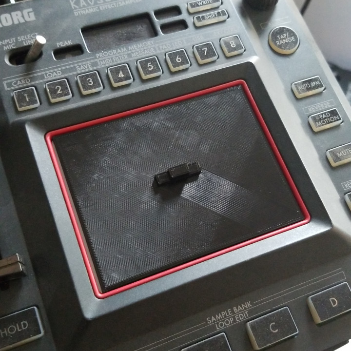3D Printable Korg Kaoss Pad KP3 / KP3+ touchpad cover by Jonathan Yeh