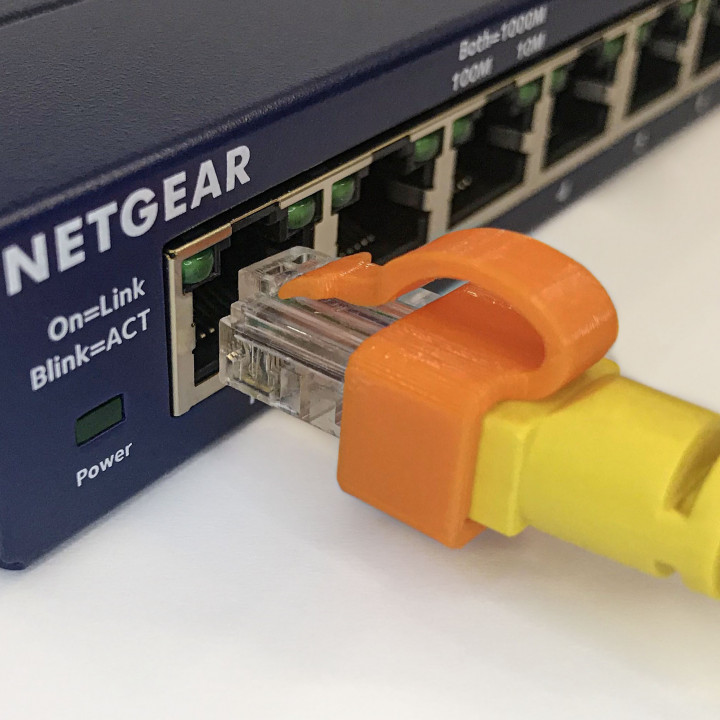 Ethernet | RJ45 Secure clip, repair broken tab