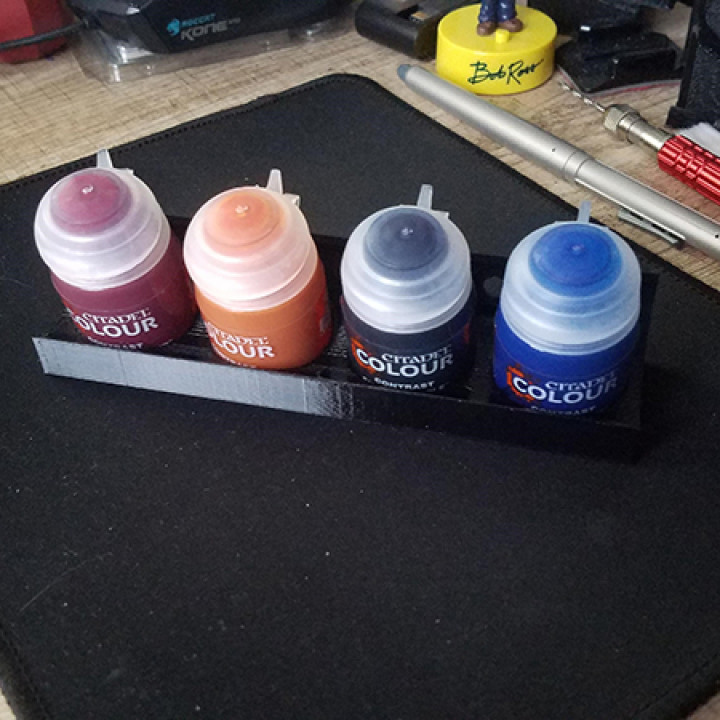 3D Printable Citadel Paint Holder by Nathan