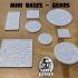 Mini Bases - Gears - Round/Square image
