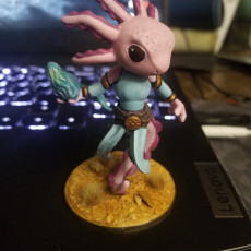 Picture of print of Axolotl Sorcerer (Pre-supported included)