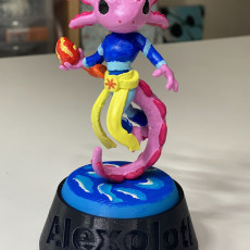 Picture of print of Axolotl Sorcerer (Pre-supported included)