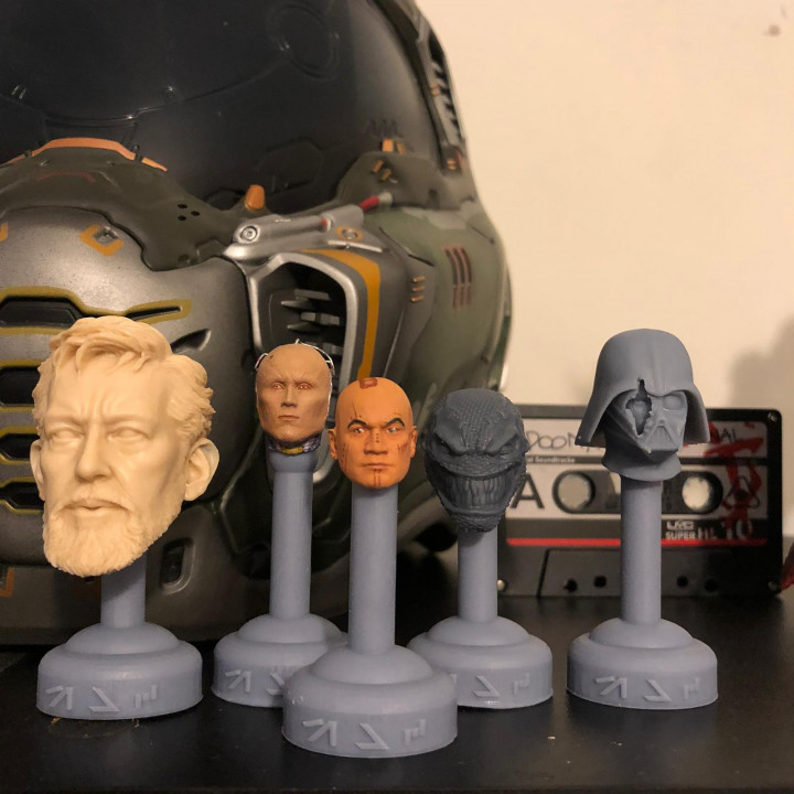 1/12th and 1/6th action figure head stands