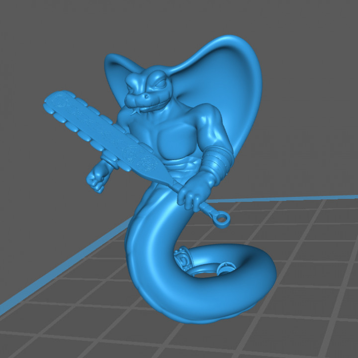 Yuan-Ti / Snake-man Warrior, Pose 1